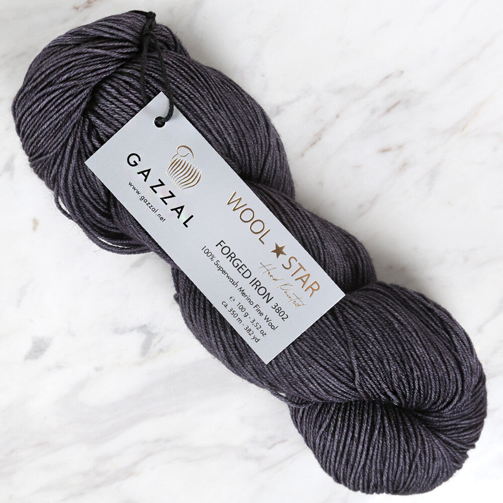 Gazzal Wool Star Füme El Örgü İpi - 3802